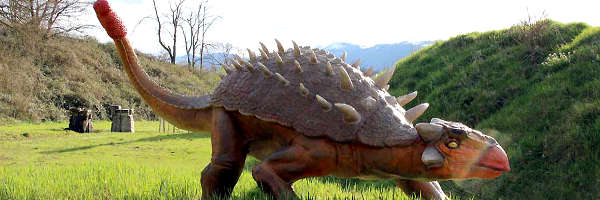  Anchilosauro al Parco Dinosauri Le pietre del Drago
